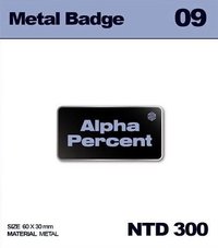 @% 徽章 金屬徽章