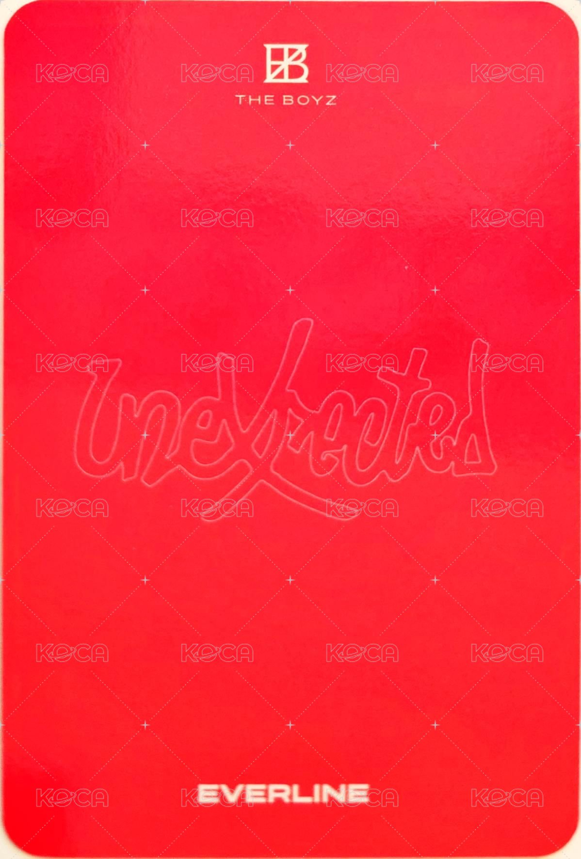 Unexpected el 2.0 簽售卡 粉碎ver. 背面