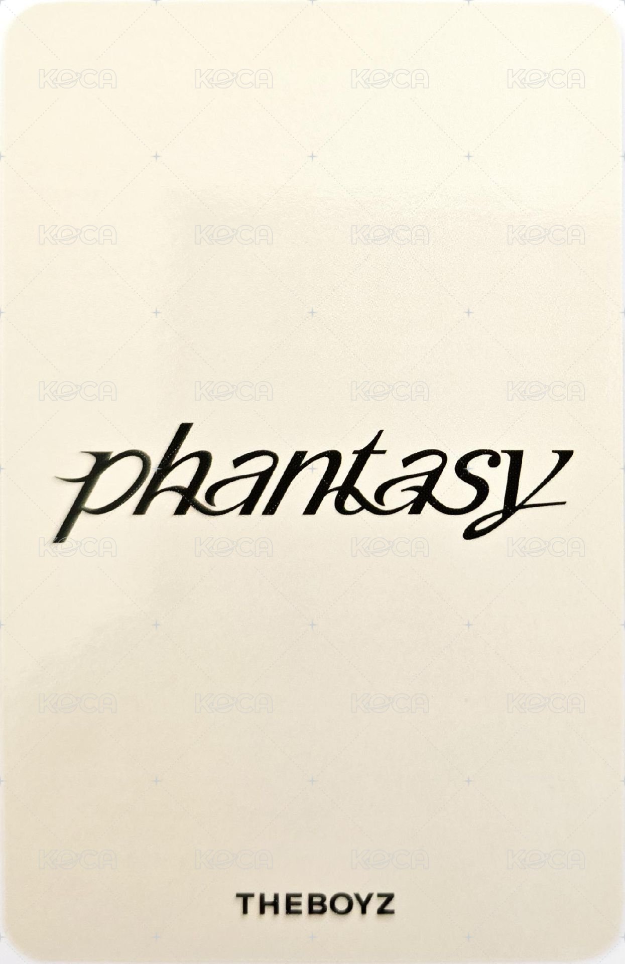 PHANTASY Pt.3 Love Letter k4 特典卡 流淚ver. 背面