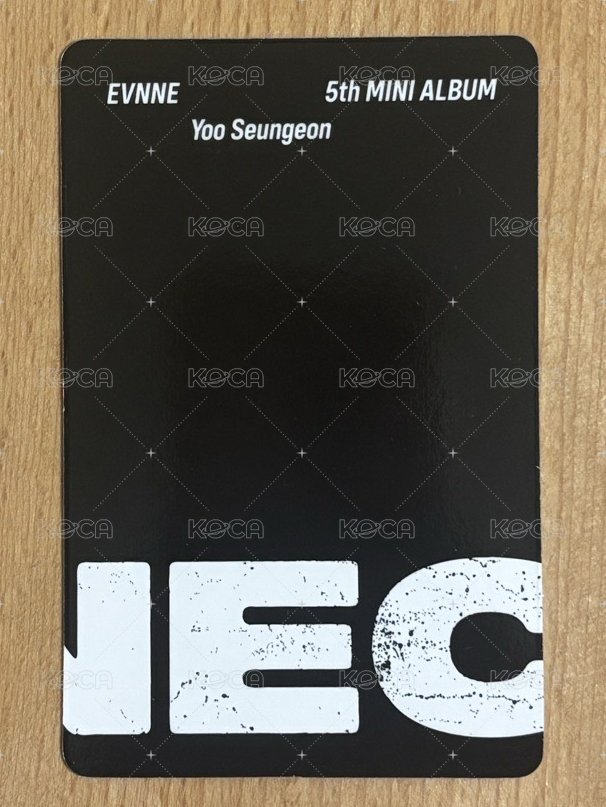 迷五 專輯卡  背面