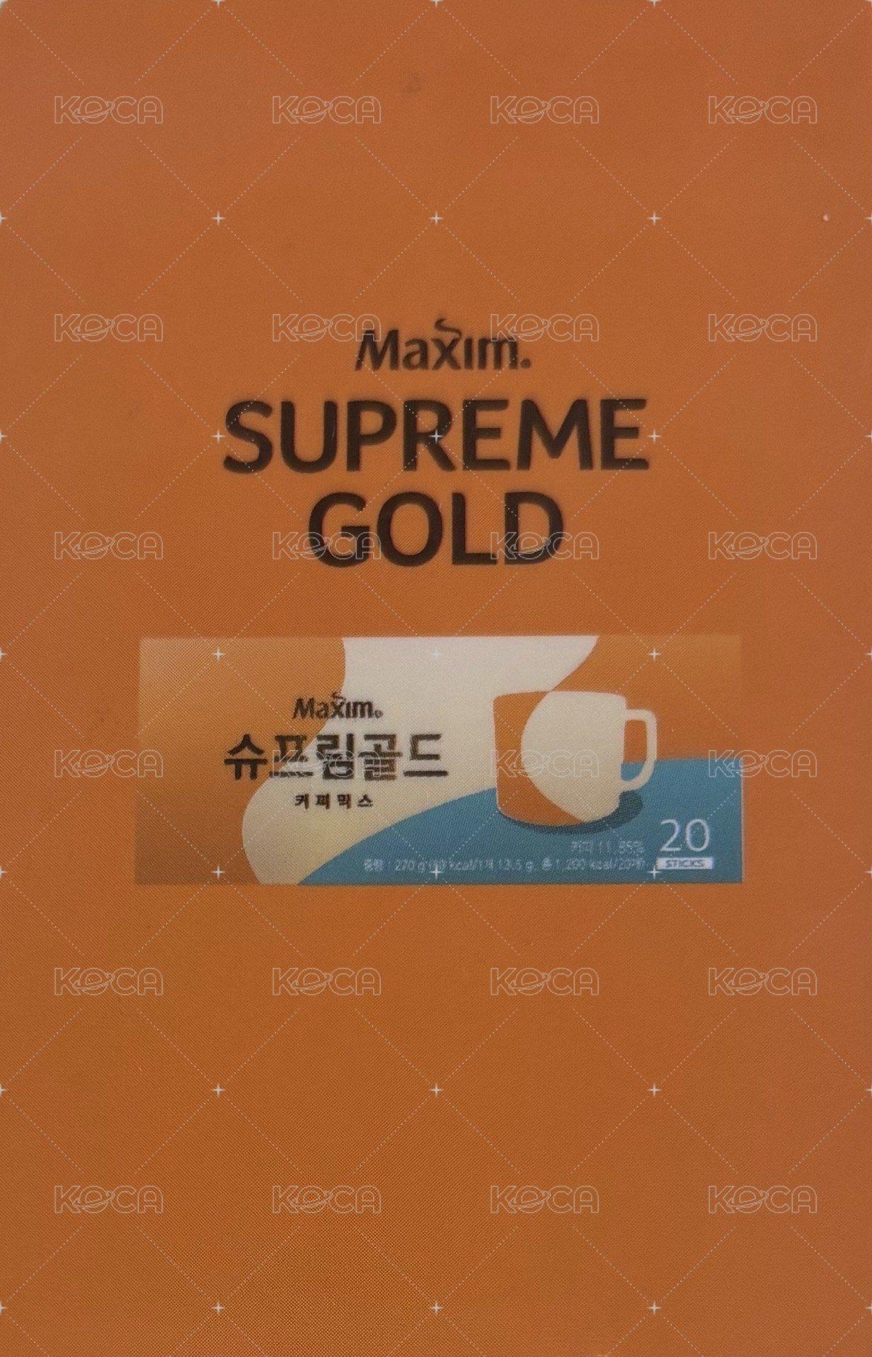 代言卡 MAXIM咖啡 背面