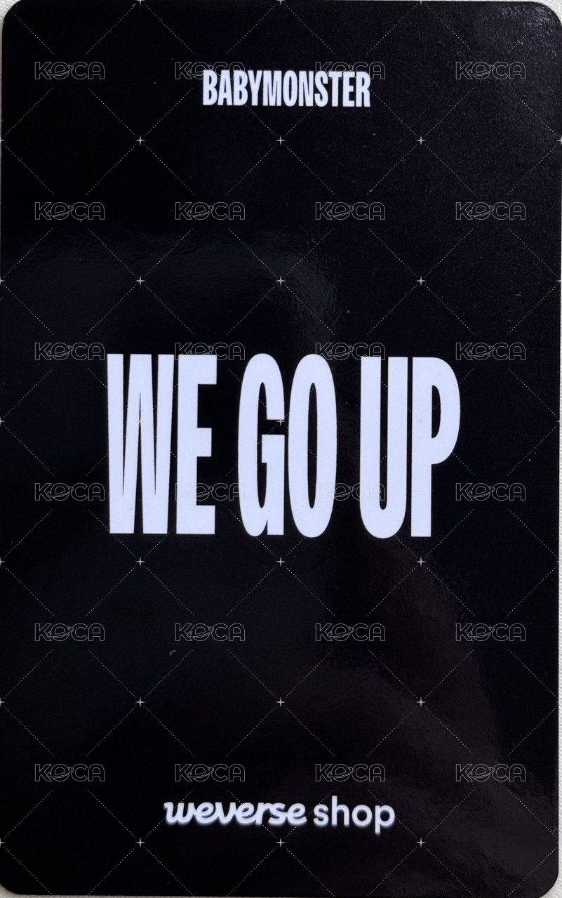 WE GO UP wvs 預售 特典卡 chiquita 背面