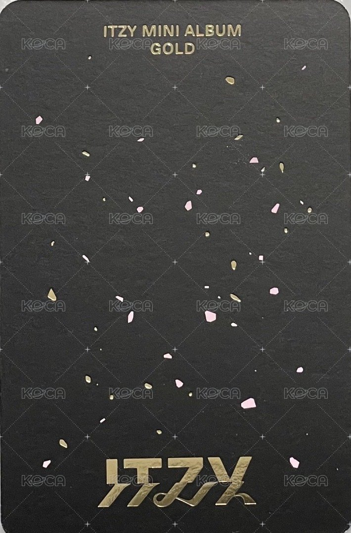 GOLD 專輯卡 特別版 GOLD ver. 背面