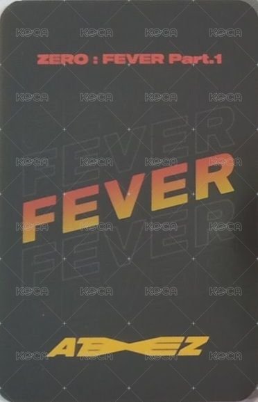 Fever pt.1 mk ma 簽售卡  背面