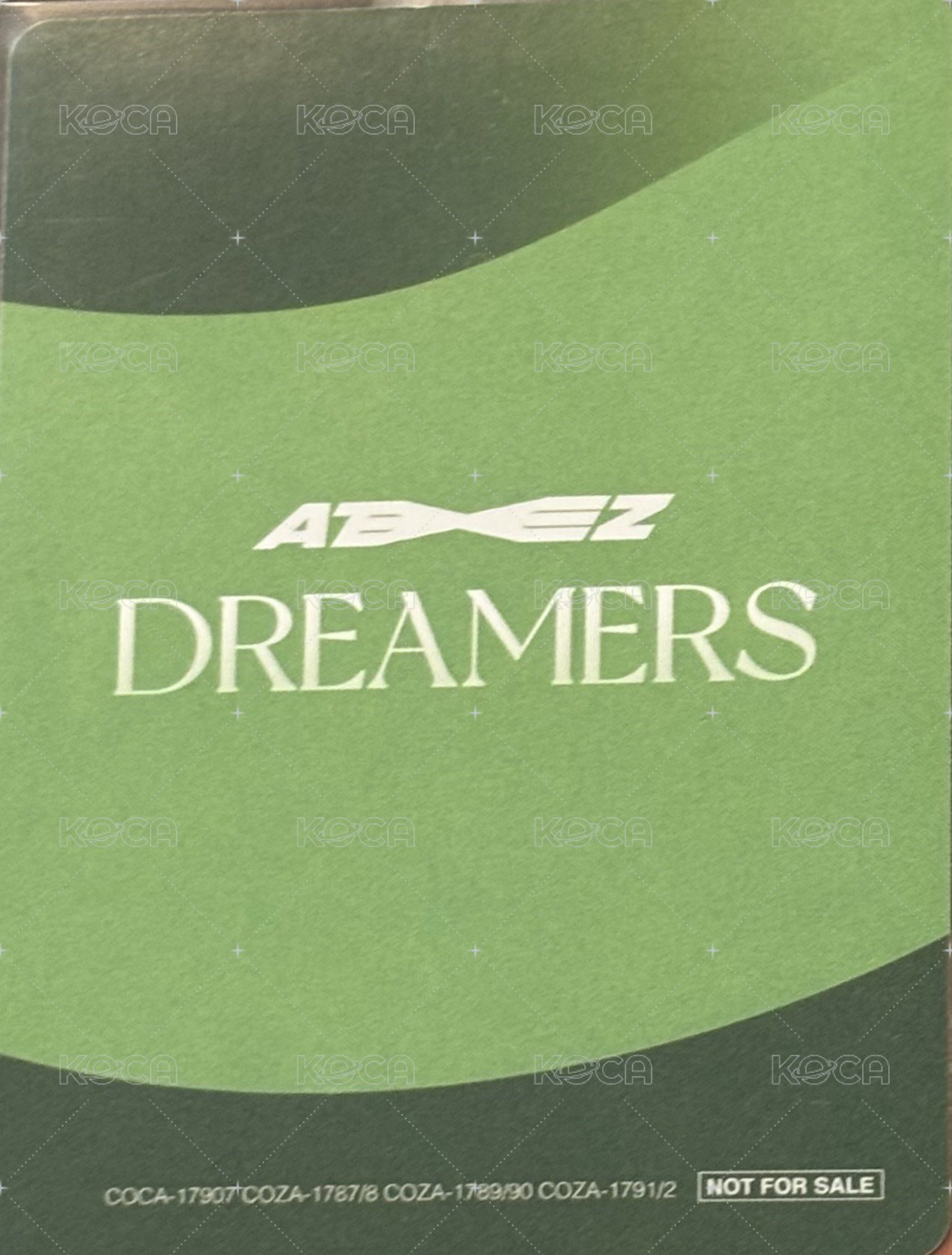 Dreamers 專輯卡  背面