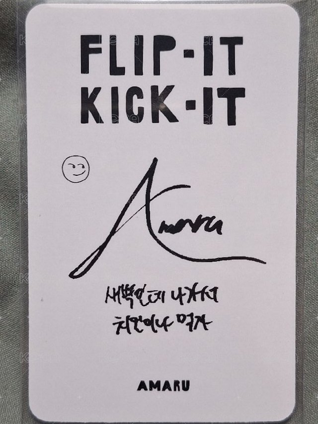 迷一 專輯卡 lookbook ver. 背面