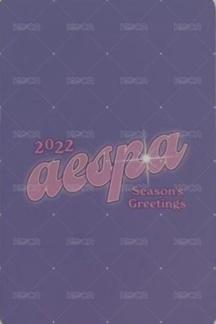 2022年曆 k4 特典卡 寧 背面