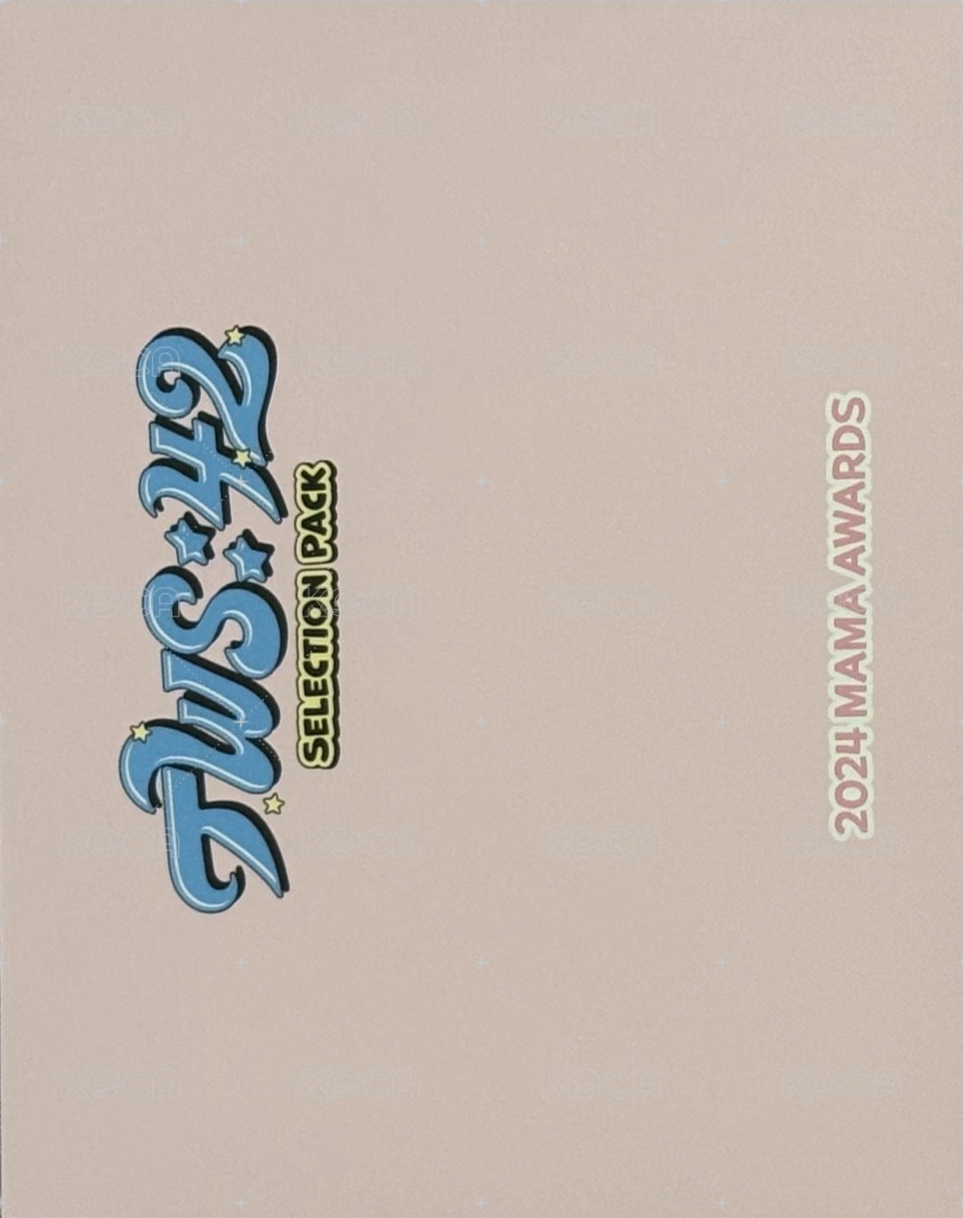 TWS:42 Selection Pack 周邊卡 團卡 背面