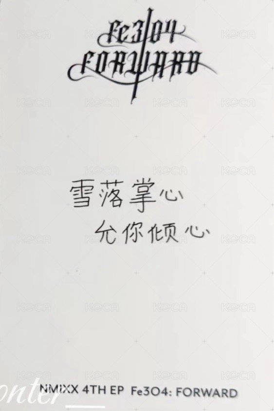 FORWARD 泡泡摩奇 簽售卡 澳門手渡 背面