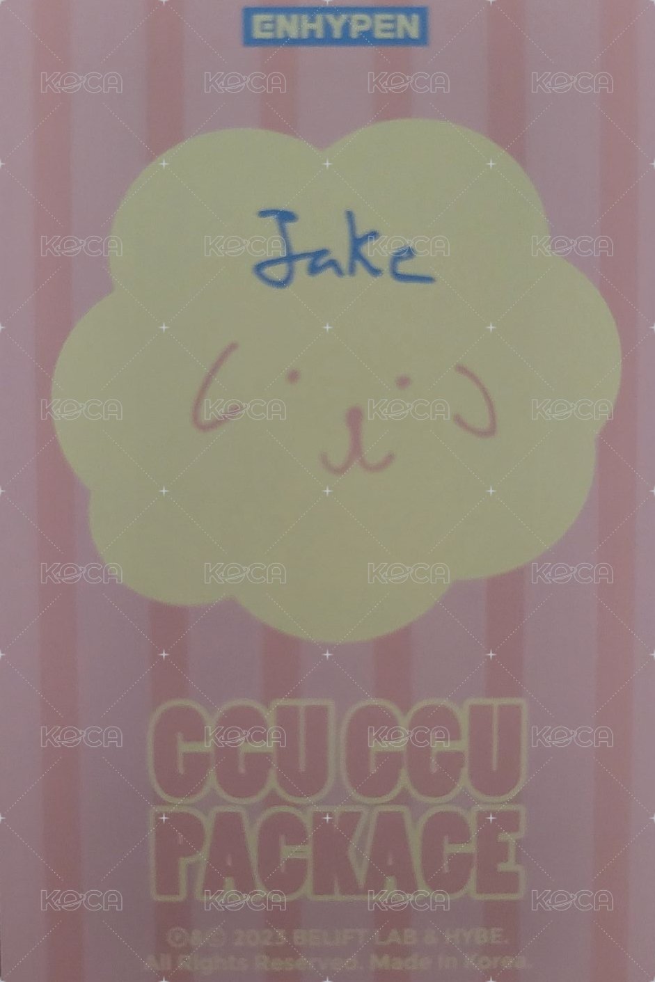 2023咕咕盒 生寫真  背面