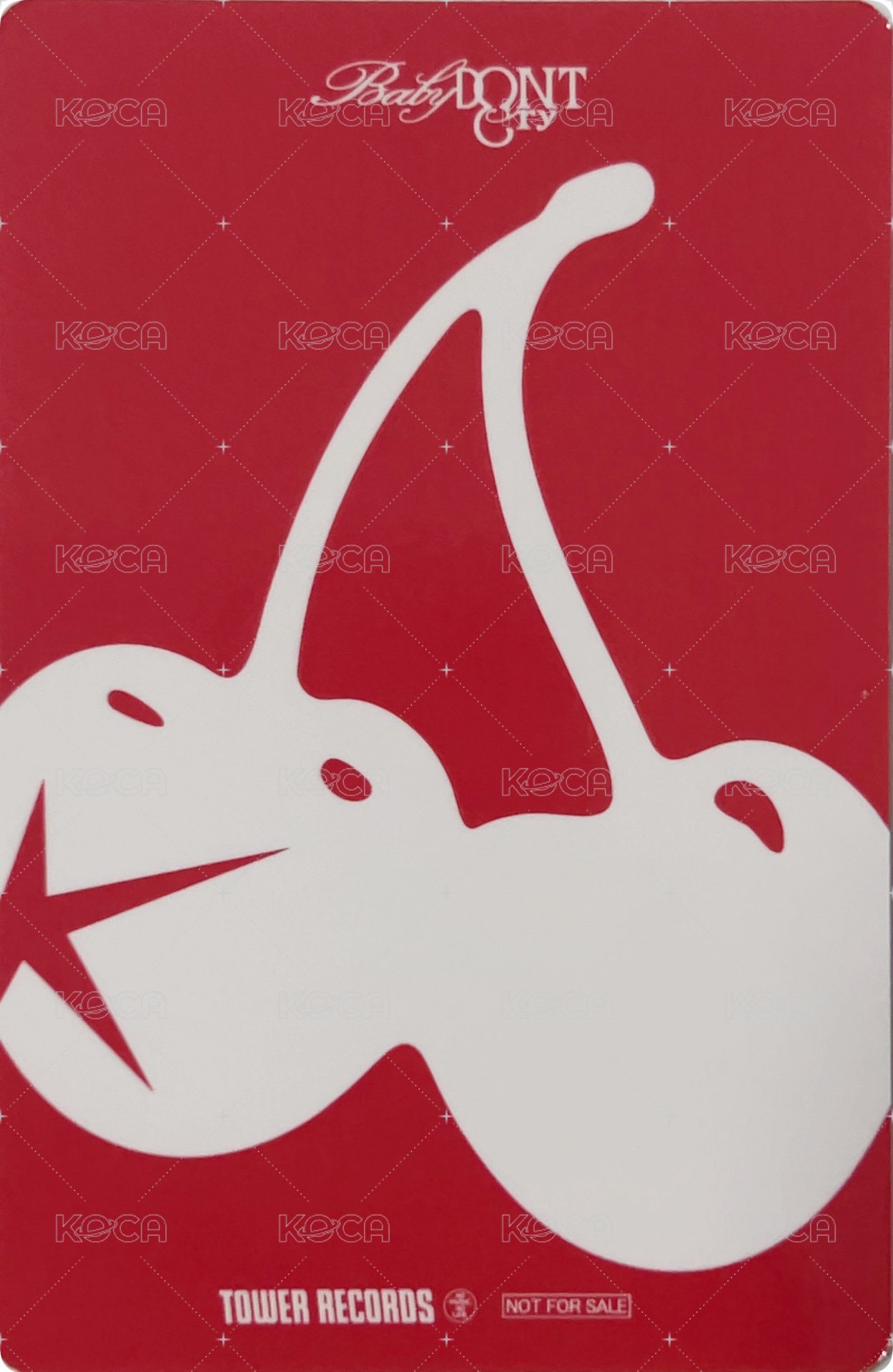 F Girl 塔店 雙人 特典卡  背面