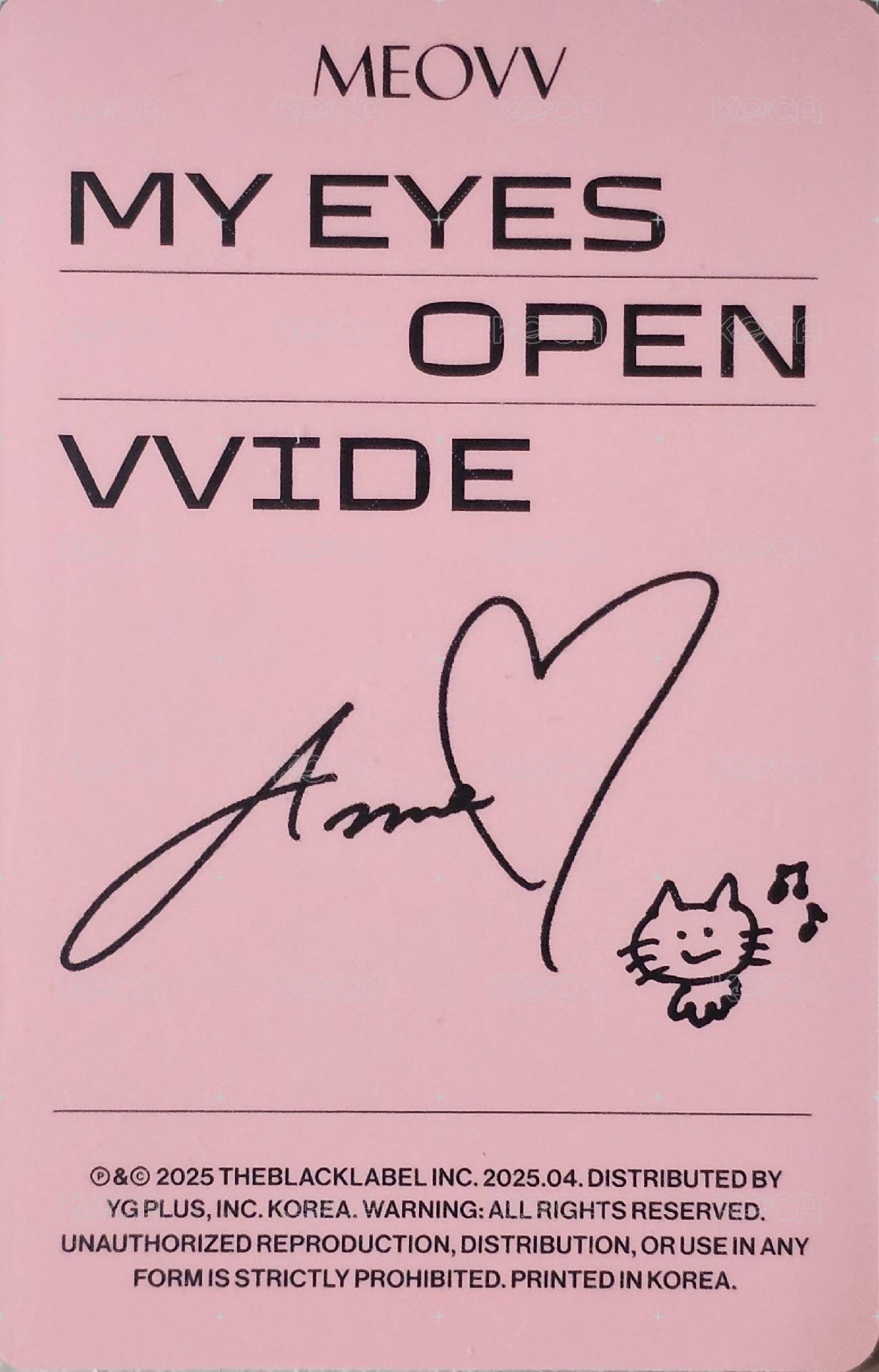 迷一 專輯卡  背面