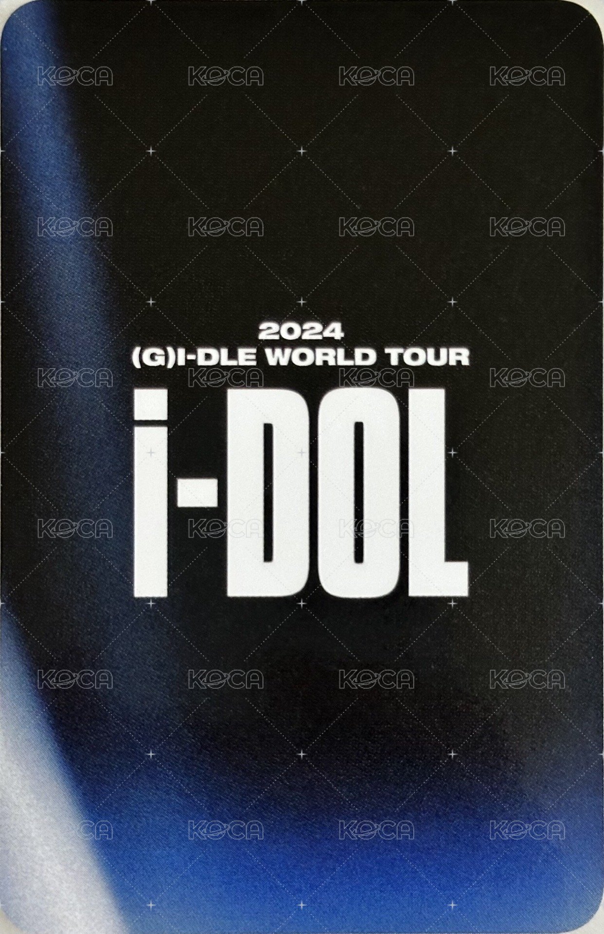 24’演唱會 iDOL 隨機卡  背面