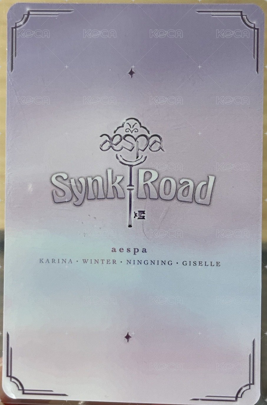 Synk Road 演唱會 DVD / CD 卡  背面