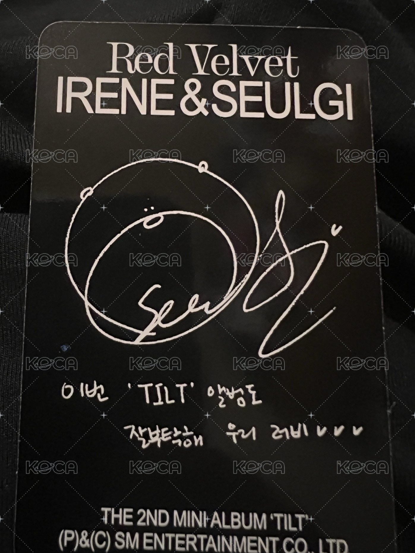 TILT 專輯卡 QR版 背面