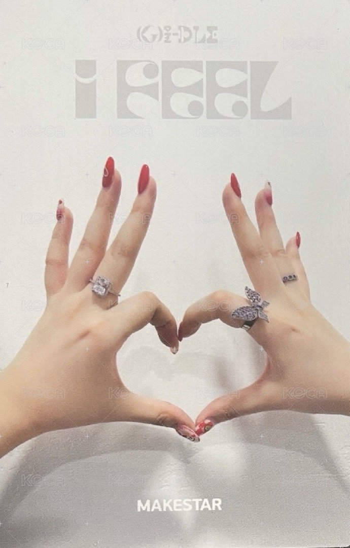 I feel ms 5.0 簽售卡  背面