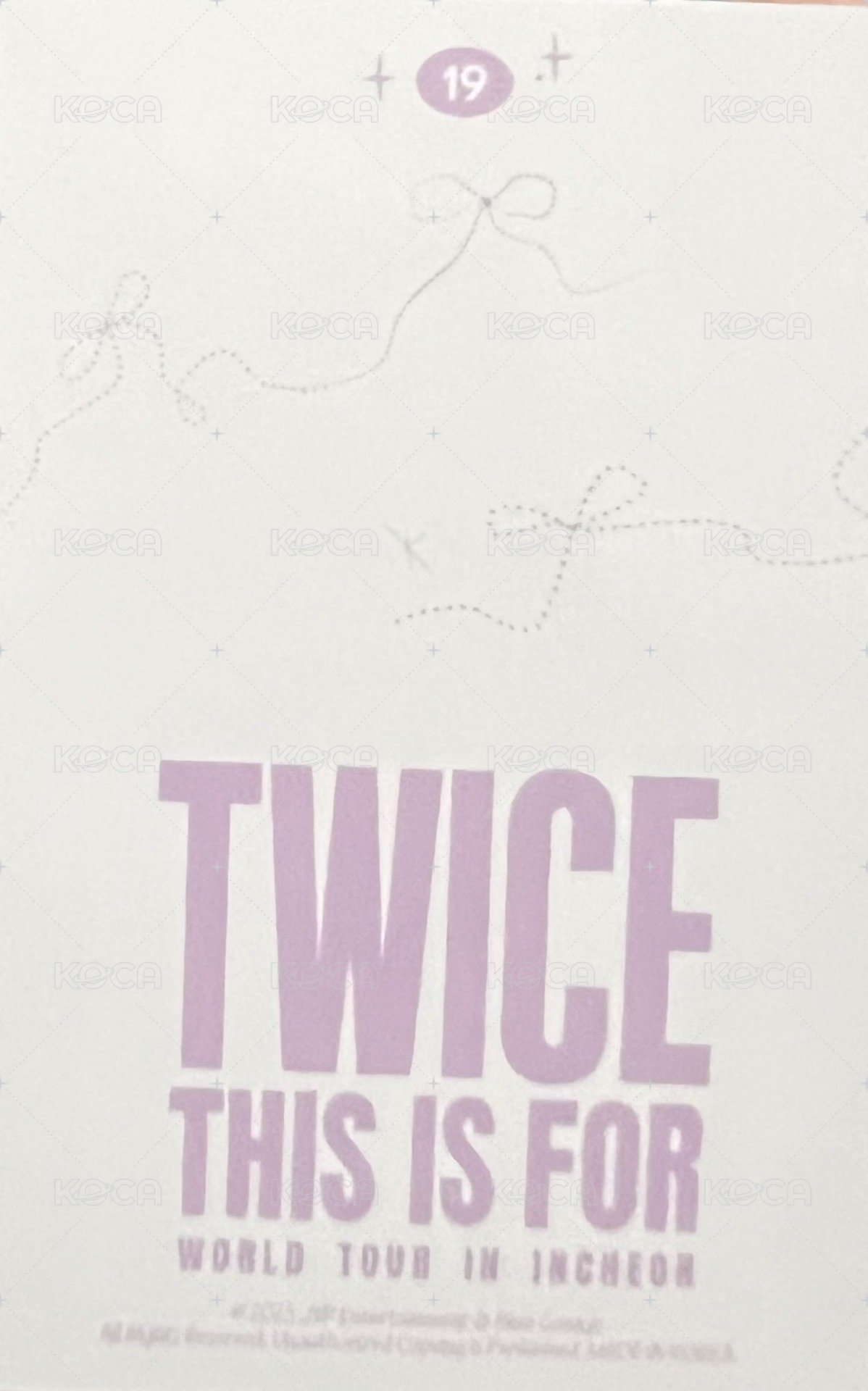 六巡 隨機卡 娜璉-韓-19 背面