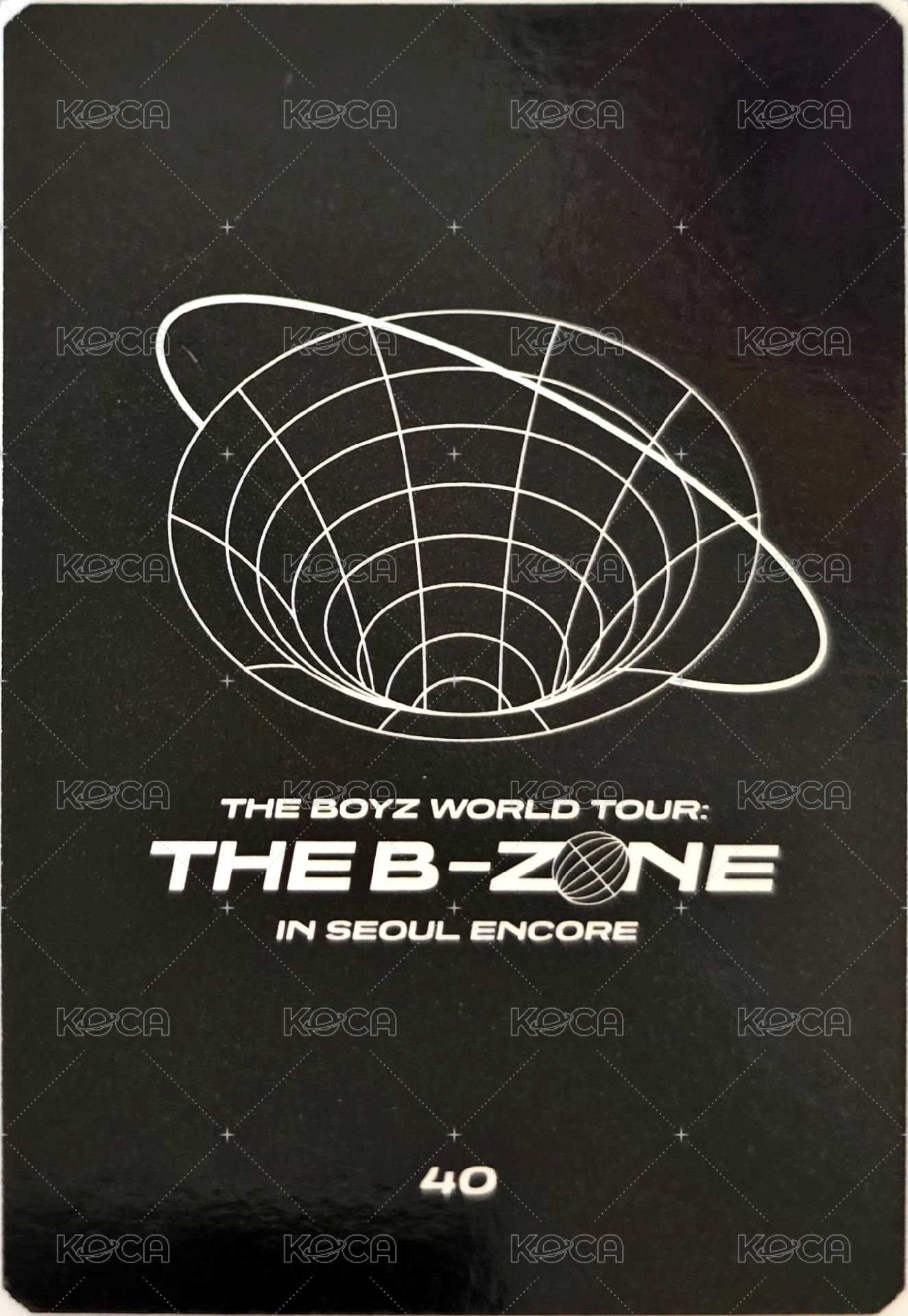 THE BOYZ WORLD TOUR : THE B-ZONE IN SEOUL ENCORE 隨機卡  背面
