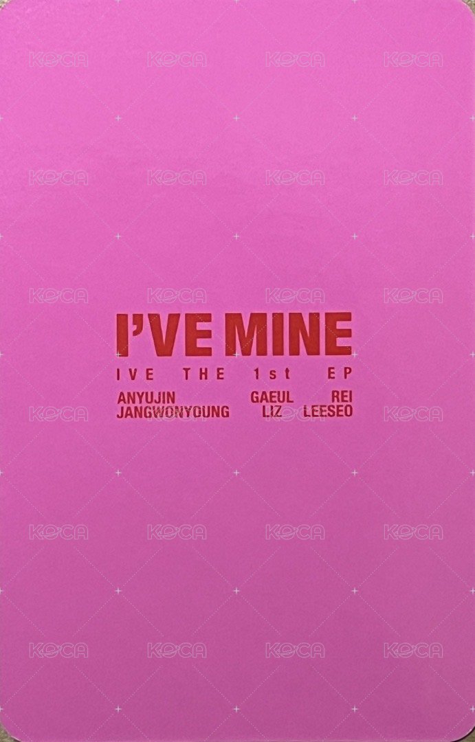 I'VE MINE 專輯卡 EITHER WAY ver. 專卡 背面
