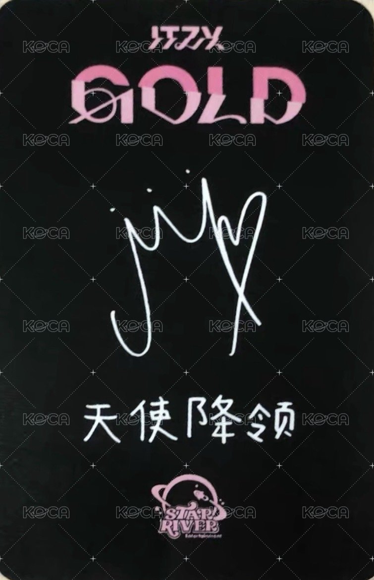 GOLD sr 預售 特典卡 A ver. 背面