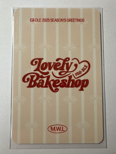 i-dle Minnie 2025年曆固配小卡