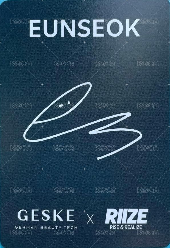 GESKE 代言卡  背面