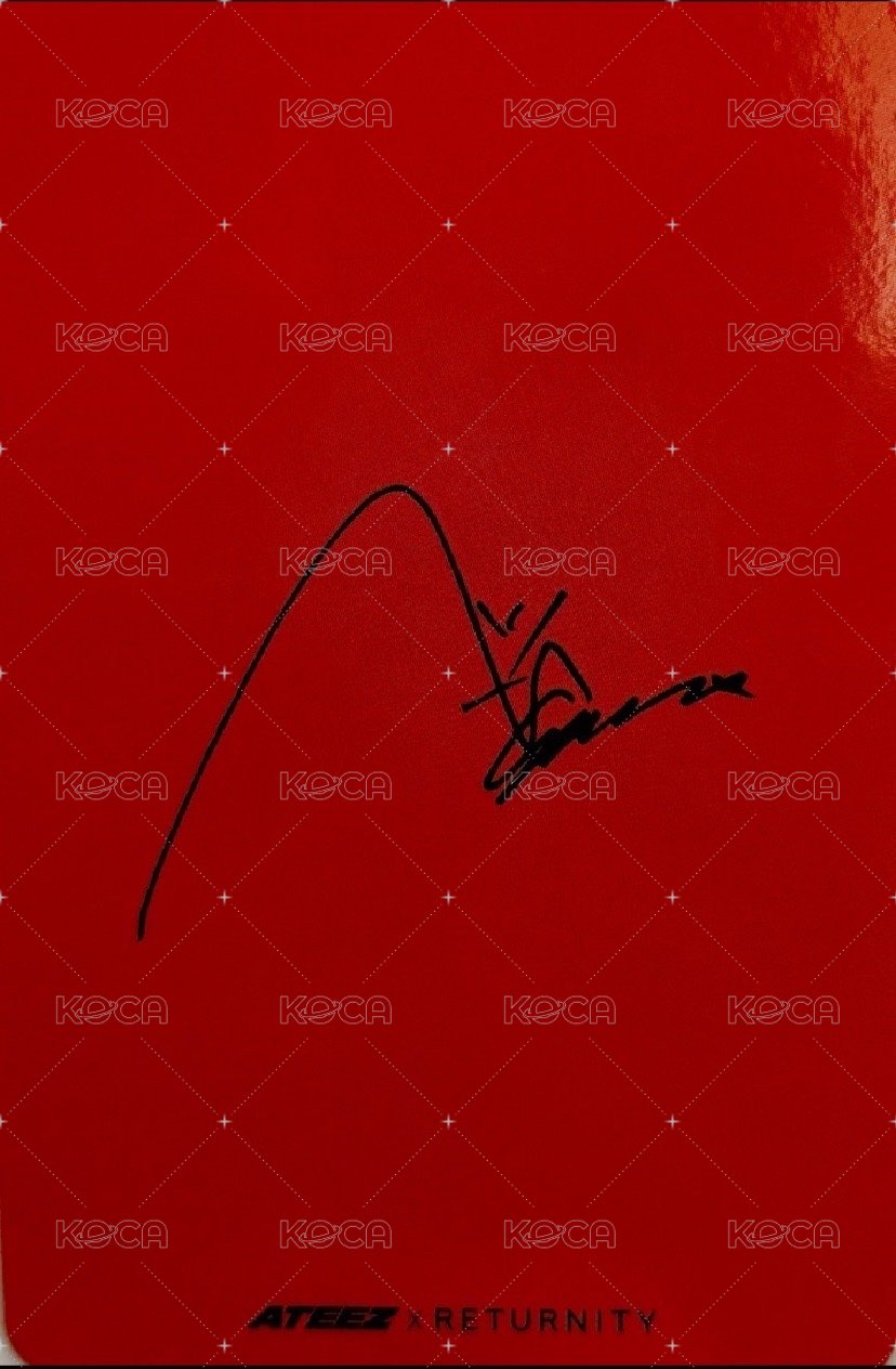 耳貼 代言卡 RETURNITY black ver. 背面