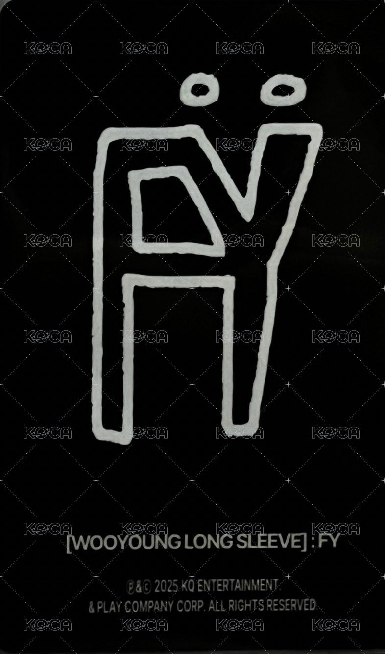 WOOYOUNG [LONG SLEEVE] : FY 周邊卡  背面