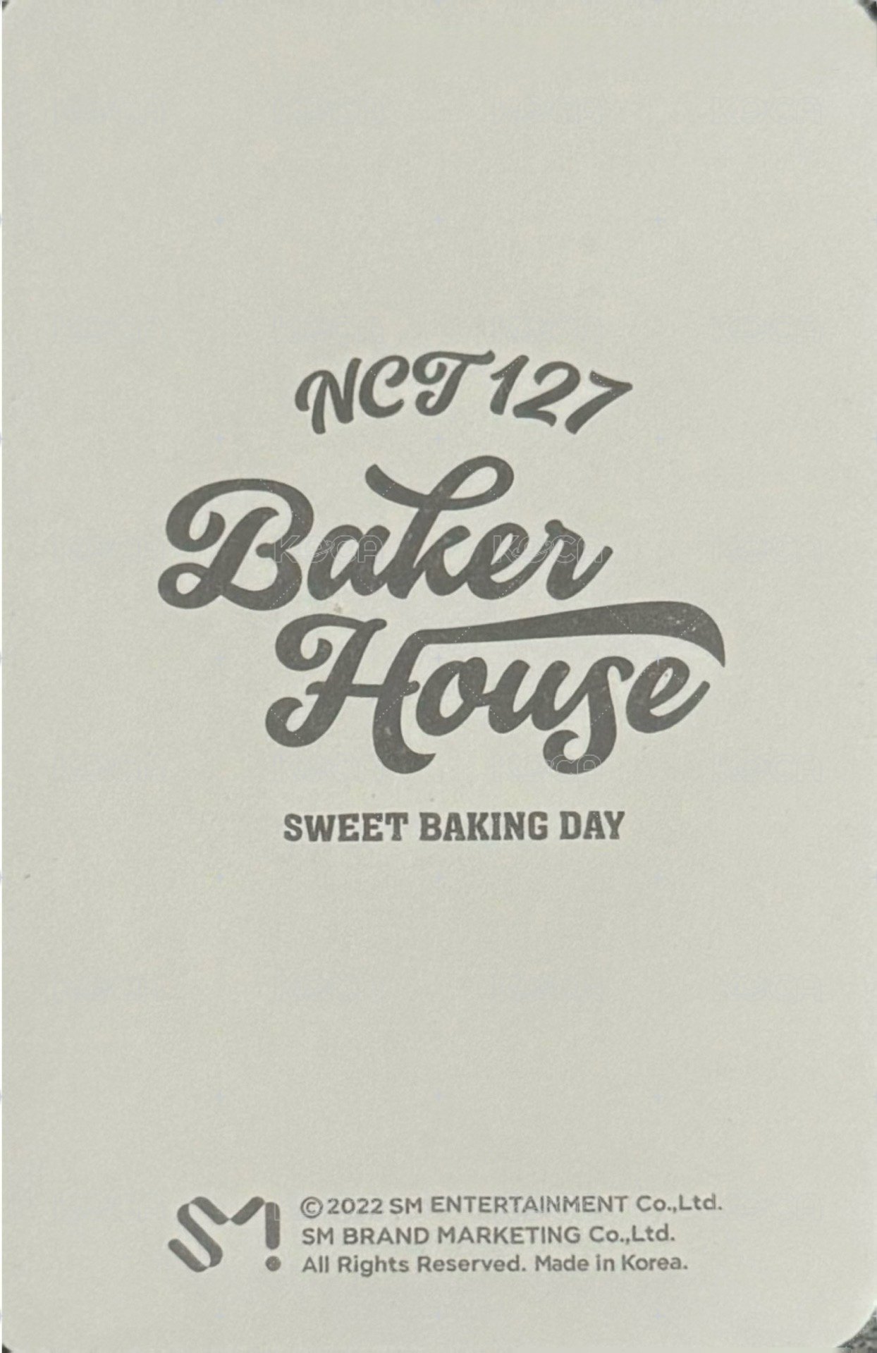 127烘焙屋 周邊卡  背面