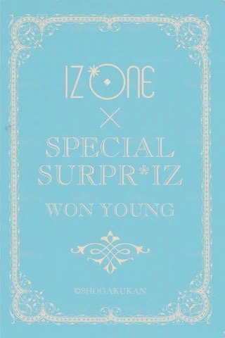 SURPR*IZ 周邊卡 捧花閃卡 背面