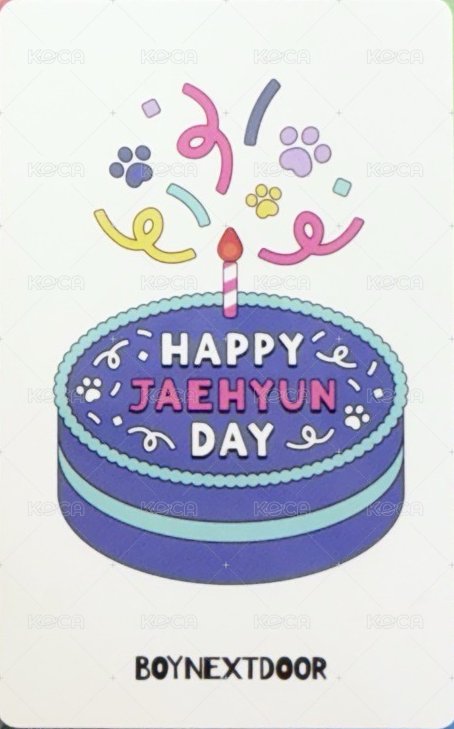 24生日 wvs 周邊卡 3 托臉 背面