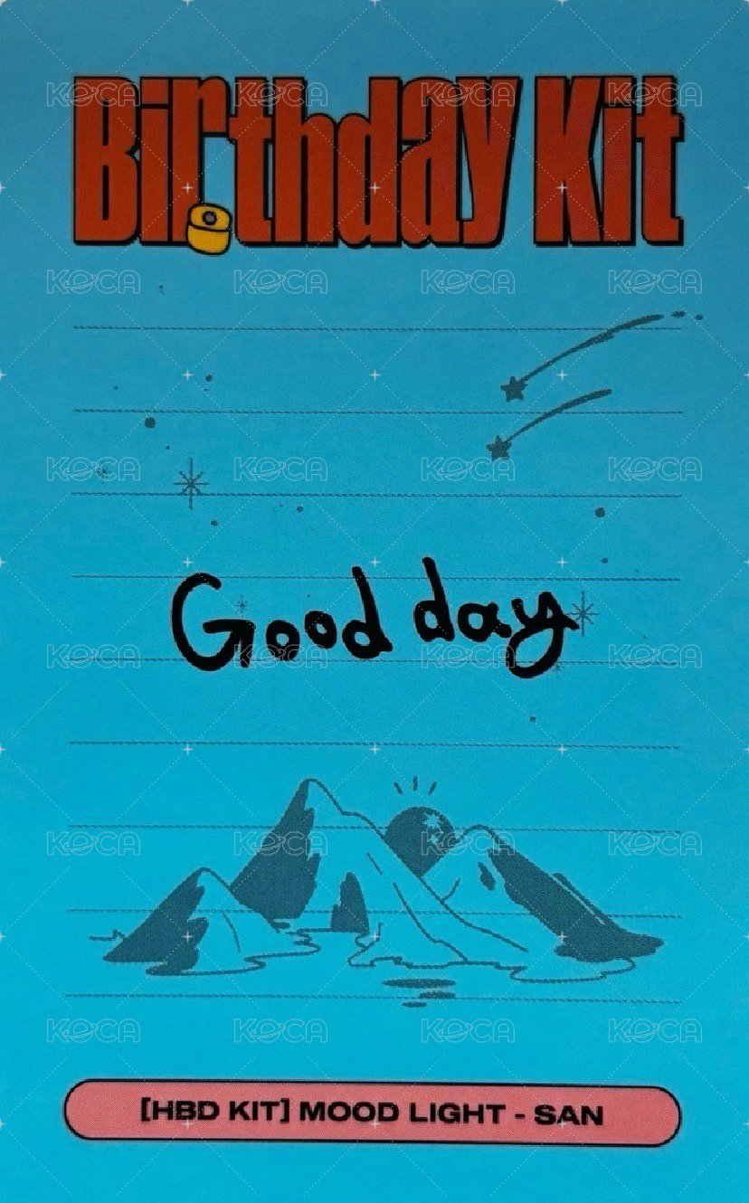 [HBD KIT]MOOD LIGHT - SAN 周邊卡  背面