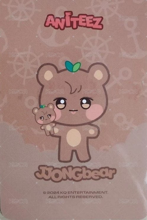 ANITEEZ IN ILLUSION 周邊卡 PLUSH DOLL 背面