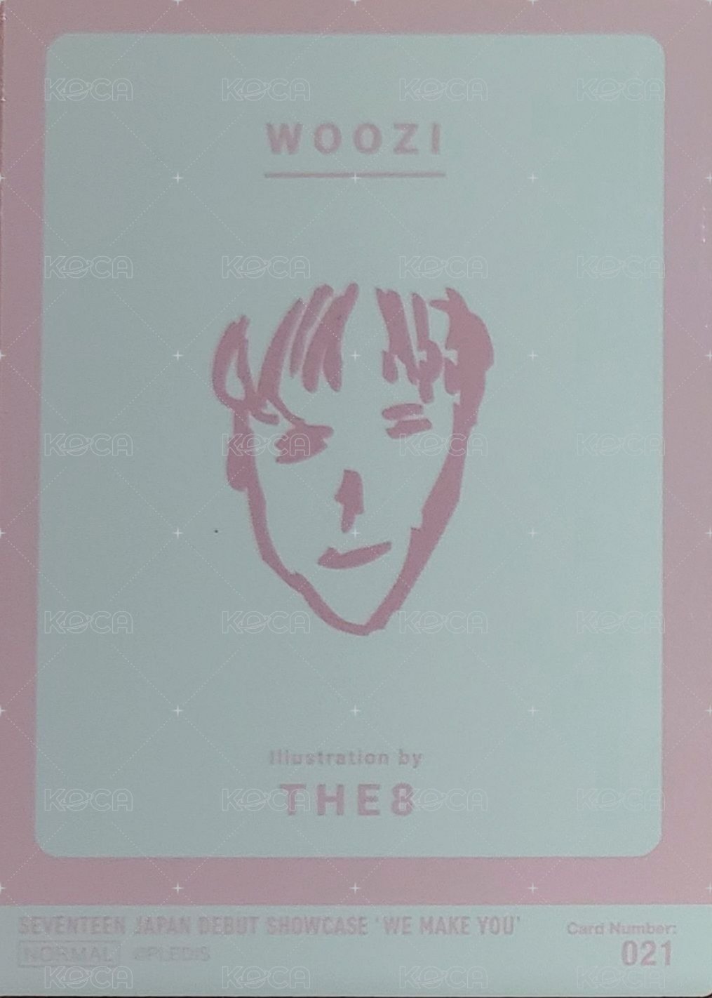 WE MAKE YOU 隨機卡 021 背面