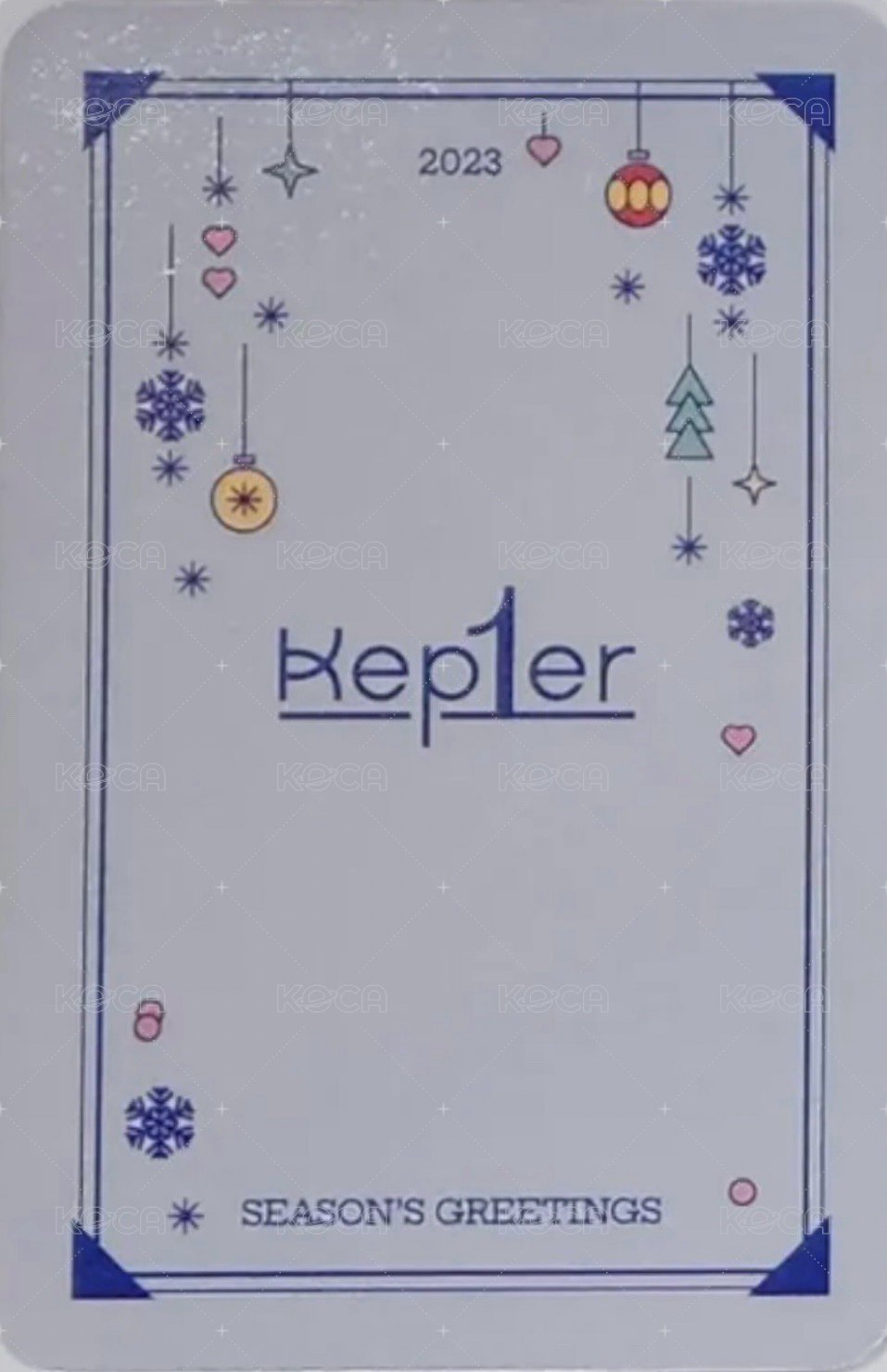 23‘年曆 am 特典卡  背面