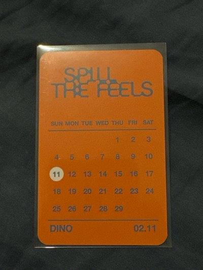 DINO 迷12 yes24生日卡背特典