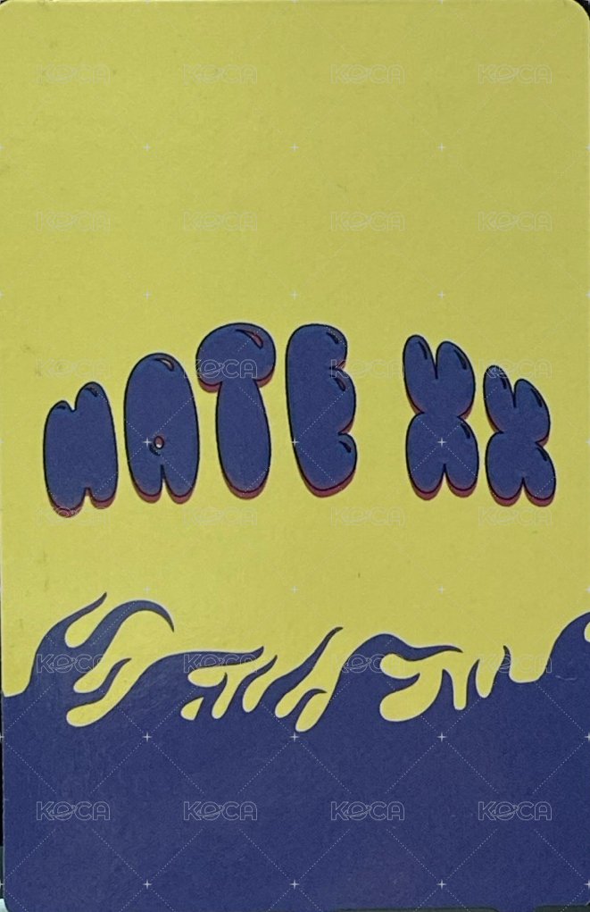 HATE XX 專輯卡 LIKE ver. 背面