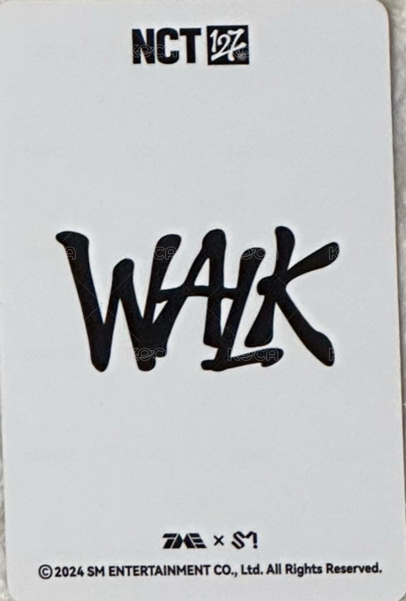WALK QQ音樂 一星卡 星光卡  背面