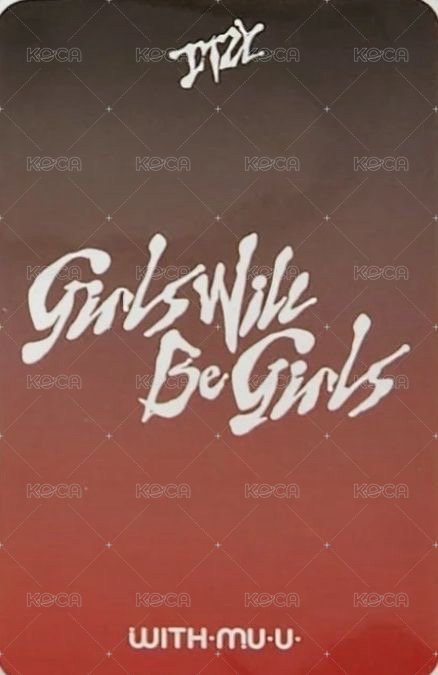 GWBG wm 預售 特典卡  背面