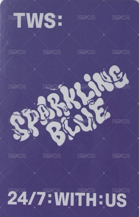 Sparkling Blue 專輯卡 Lucky ver. 背面