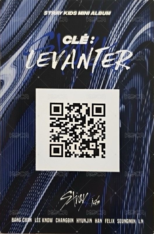 Clé : LEVANTER 專輯卡 Name ver. 背面