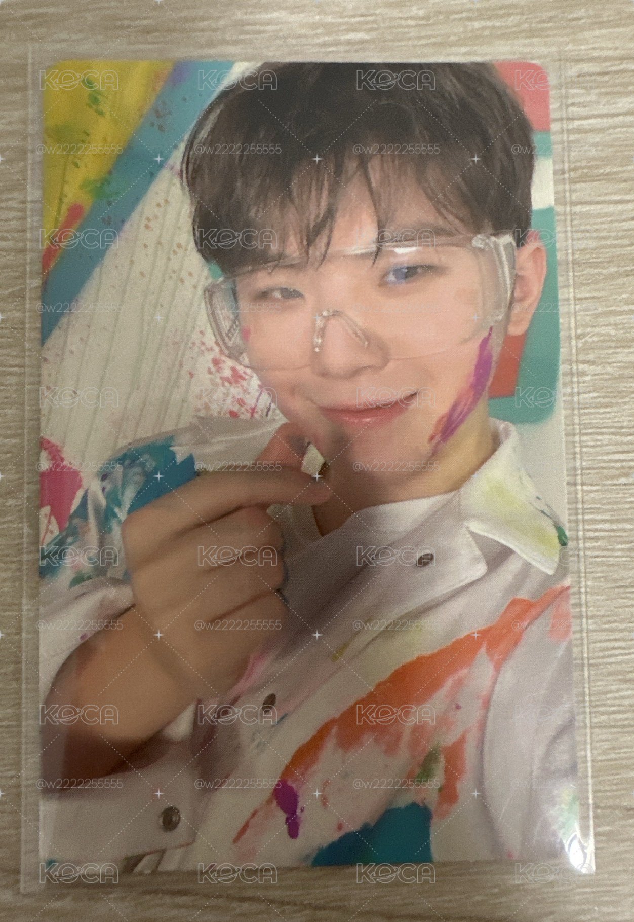 seventeen 油彩盤 woozi