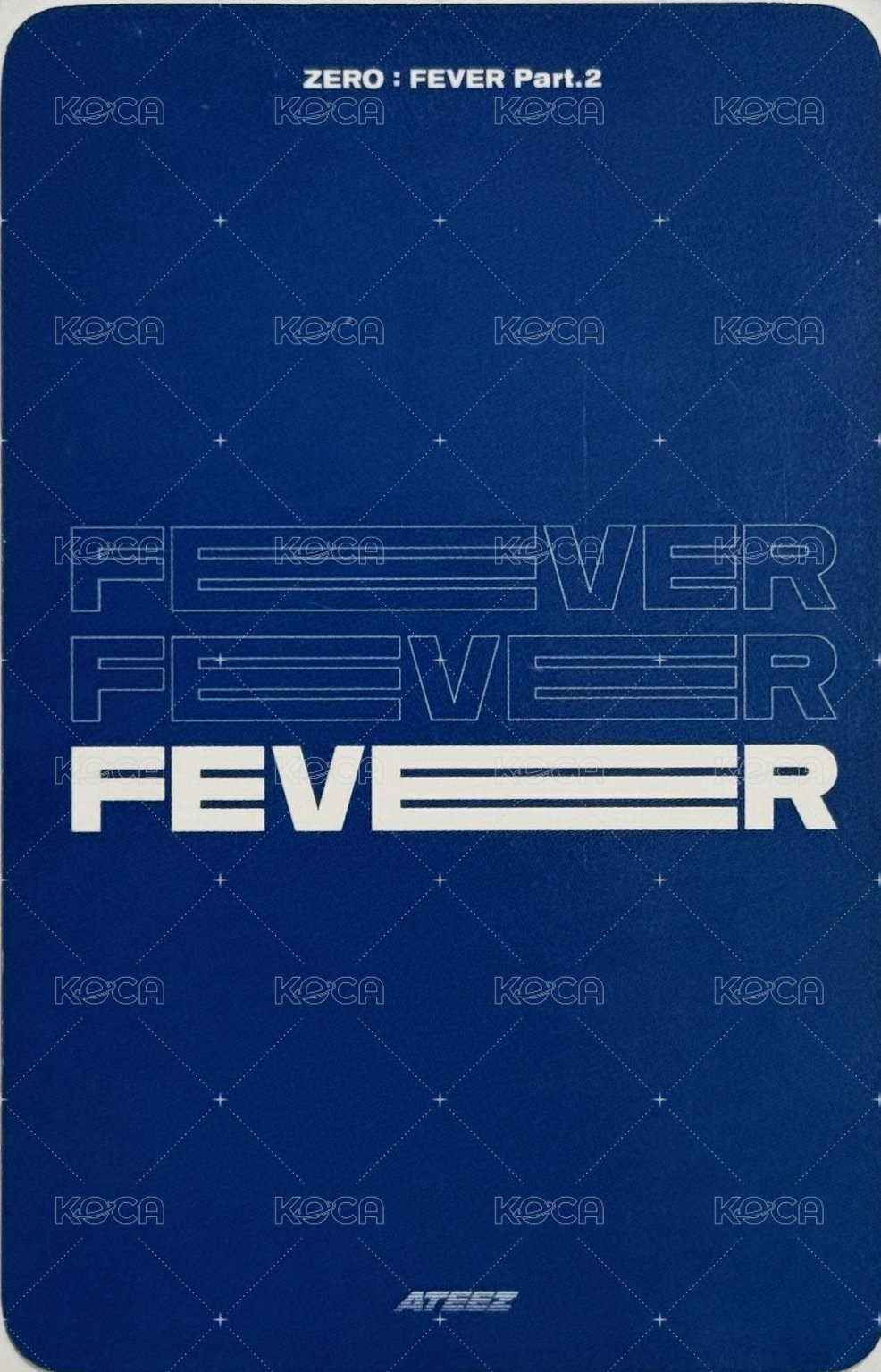Fever pt.2 yes24 1.0 簽售卡  背面