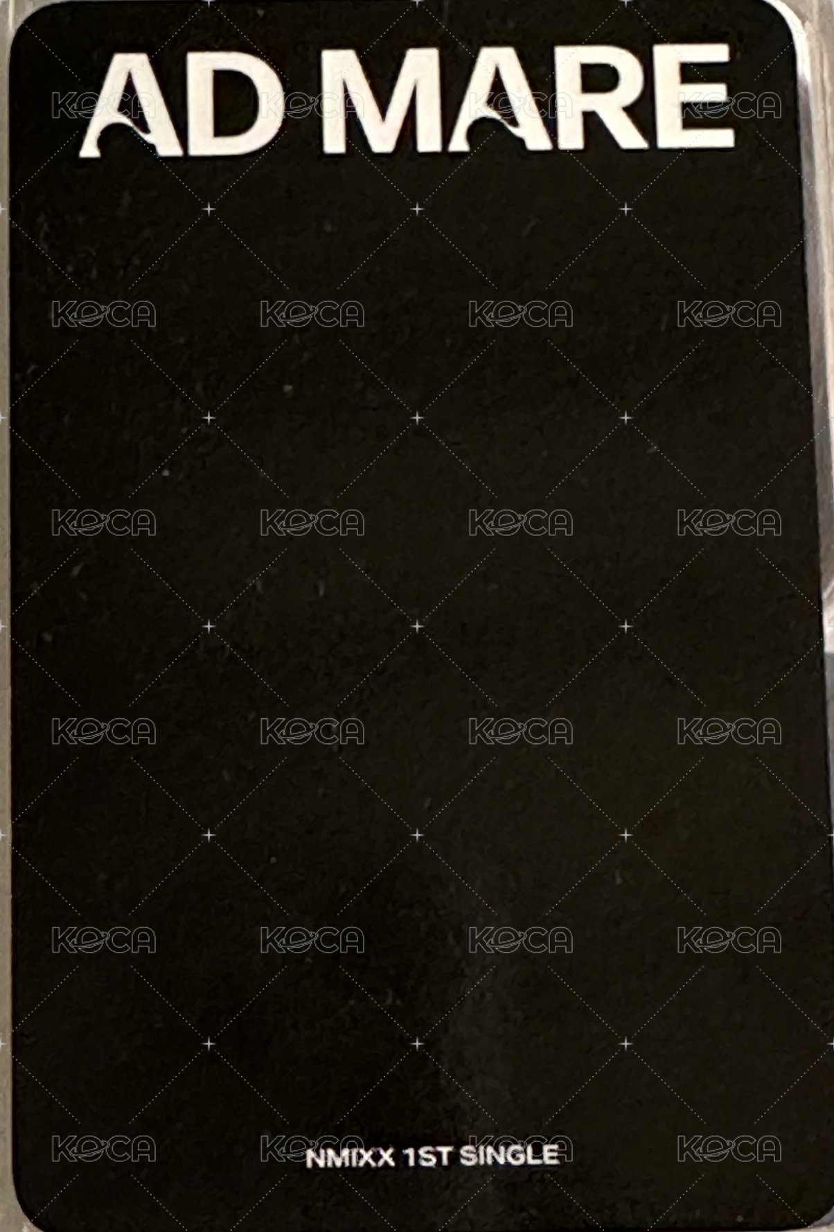 AD MARE hello82 簽售卡  背面