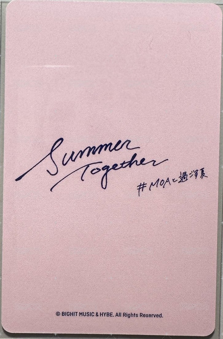 Summer Together 隨機卡  背面
