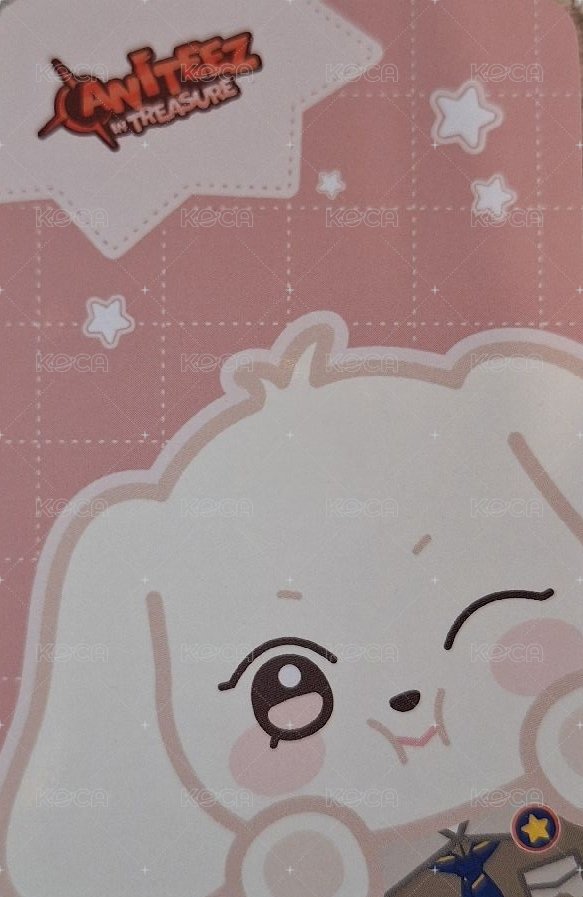ANITEEZ IN TREASURE 周邊卡 SOFT CAN BADGE 背面