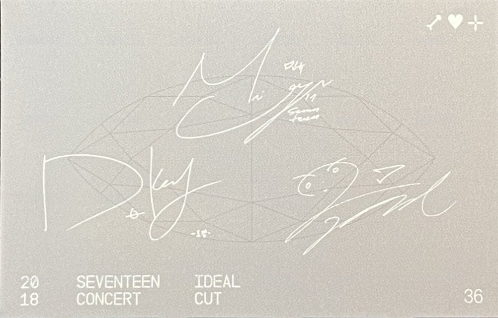 IDEAL CUT 隨機卡 韓版卡包卡 背面