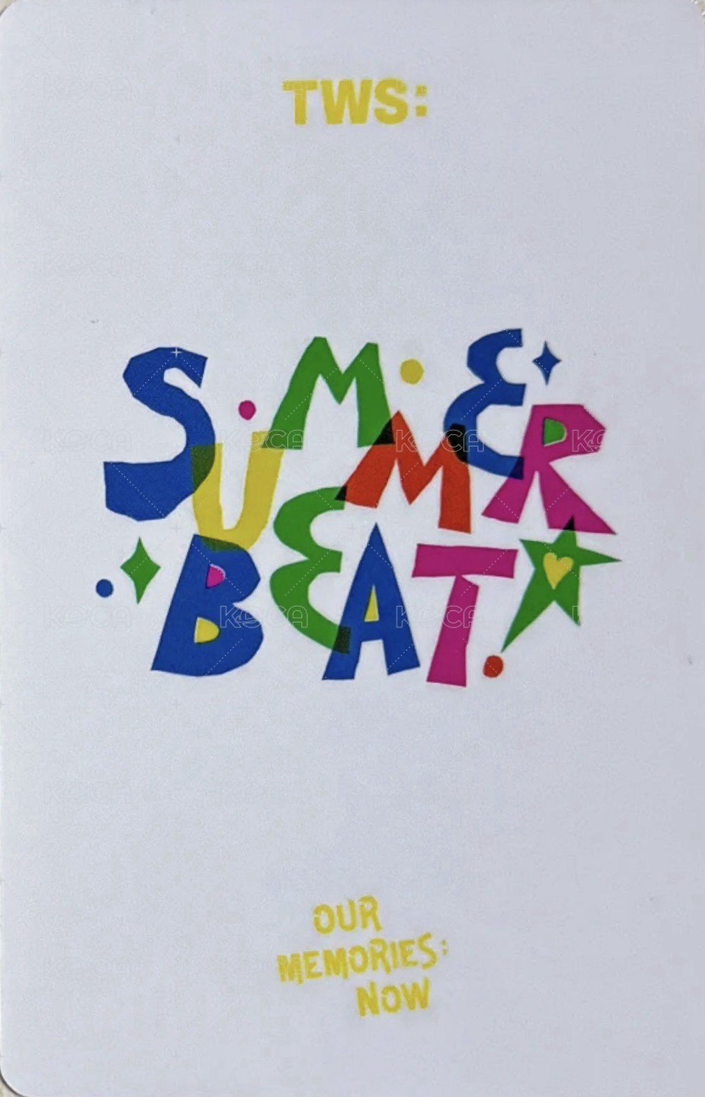 SUMMER BEAT! yzy 澳門 簽售卡  背面