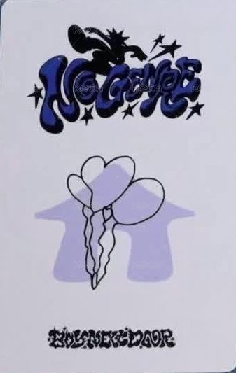 No Genre yzy 北京 1.0 簽售卡  背面