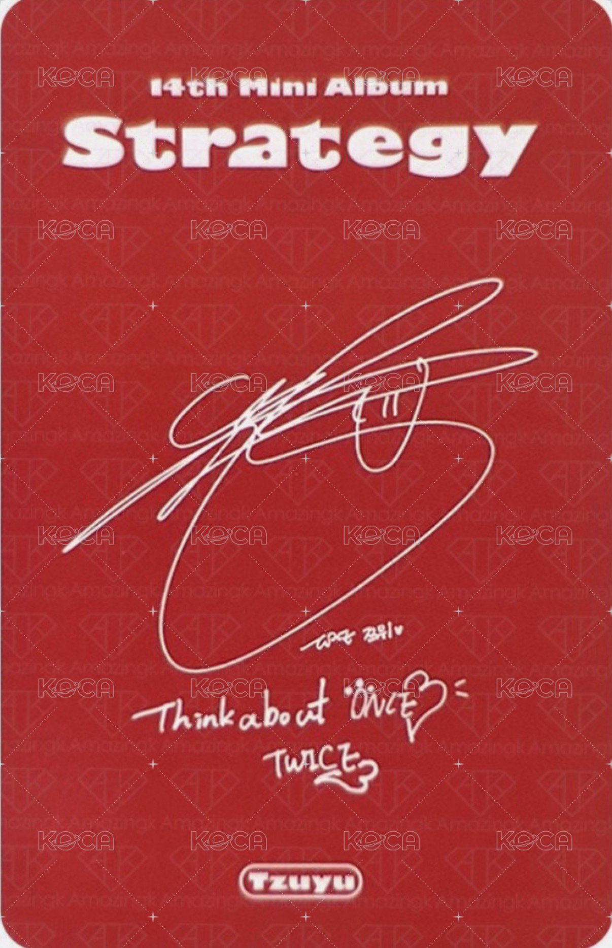 mini 14 專輯卡 電子專 Step 2特別 ver. 背面